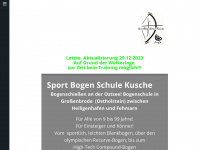 sportbogenschulekusche.de Webseite Vorschau