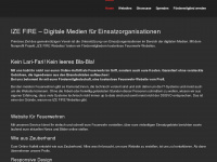 ize-fire.net Webseite Vorschau