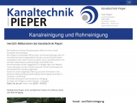 kanaltechnik-pieper.de Webseite Vorschau