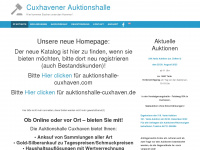 cuxhavener-auktionshalle.de Webseite Vorschau