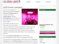 led-grow-lampe.com Webseite Vorschau