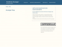 anzeigerverbandbern.ch Webseite Vorschau