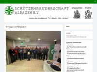 schuetzenbruderschaft-albaxen.de Webseite Vorschau