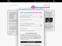 songcocktail.com Webseite Vorschau