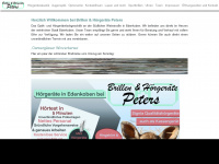 peters-brillen.de Webseite Vorschau