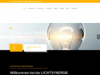 lichtsynergie.de Webseite Vorschau