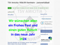 tsv-amicitia-juniorenfussball.de Webseite Vorschau