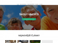 skoly-unesco.cz Webseite Vorschau