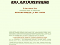 anthropozaen.net Webseite Vorschau