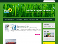 gruene-kv-aurich-norden.de Webseite Vorschau