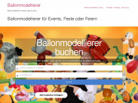 ballonmodellierer-buchen.de Webseite Vorschau