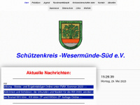 schuetzenkreis-wesermuende-sued.de Webseite Vorschau