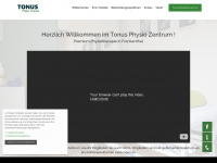 tonus-physiozentrum.de Webseite Vorschau