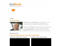 ecowords.de Webseite Vorschau