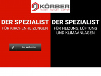 koerber-heizung.de Webseite Vorschau