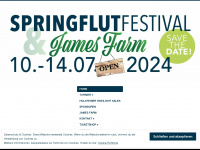 springflut-festival.com Webseite Vorschau