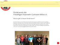 foerderverein-ff-cuxhaven-mitte.de Webseite Vorschau