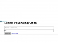 psychologyjobs.com Webseite Vorschau