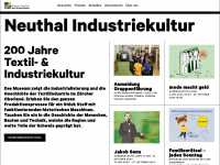 industriekultur-neuthal.ch Webseite Vorschau