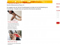 physiotherapie16.at Webseite Vorschau