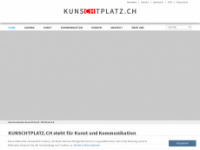 kunschtplatz.ch Webseite Vorschau