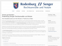 rodenburg-senger.de Webseite Vorschau