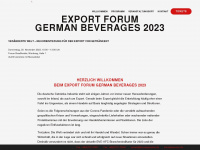 exportforum-beverages.de Webseite Vorschau