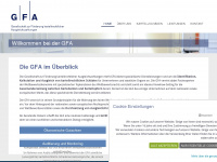 g-f-a.net Webseite Vorschau