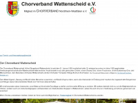 chorverbandwattenscheid.de Webseite Vorschau