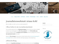 journalistenwerkstatt.com Webseite Vorschau
