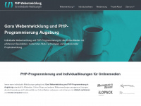 php-webentwicklung.de Webseite Vorschau