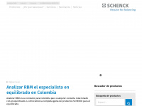 schenck-colombia.com Webseite Vorschau