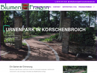 urnenpark-korschenbroich.de Webseite Vorschau