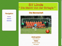 svlinda-fussball.de Webseite Vorschau