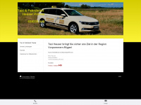 taxi-prerow.de Webseite Vorschau