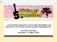 ukulelefest-goettingen.de Webseite Vorschau