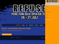 refuse-festival.de Webseite Vorschau