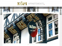 koepi-appartements.de Webseite Vorschau