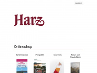 harzinfo-shop.de Webseite Vorschau