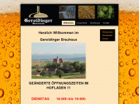 geroldinger-brauhaus.at Webseite Vorschau