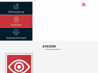 avegon.ch Webseite Vorschau