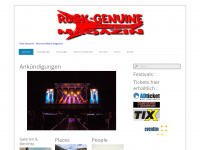 rock-genuine.com Webseite Vorschau