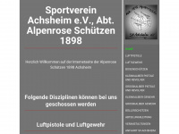 alpenrose-achsheim.de Webseite Vorschau