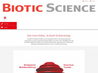 biotic-science.com Webseite Vorschau