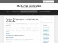 porvoocommunion.org Webseite Vorschau