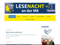 lesenacht-an-der-m8.de Webseite Vorschau