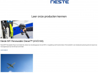 neste.nl Webseite Vorschau