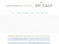 leuchtenmanufaktur-brodauf.de Webseite Vorschau