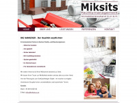 miksits.co.at Webseite Vorschau
