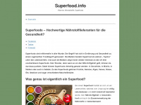 superfood.info Webseite Vorschau
